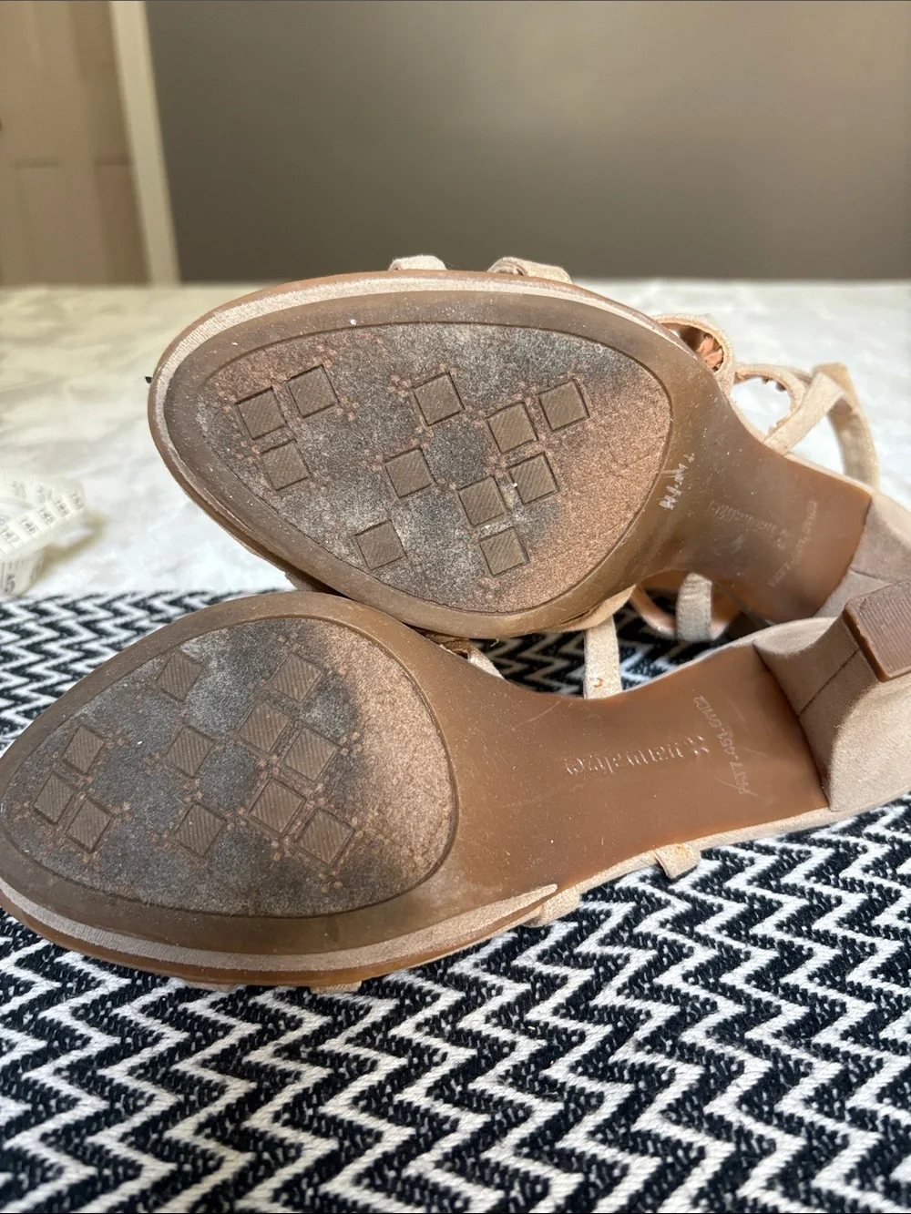 Naturalizer Nude Strappy High Heel Sandals - Danya Evening Shoes 10M